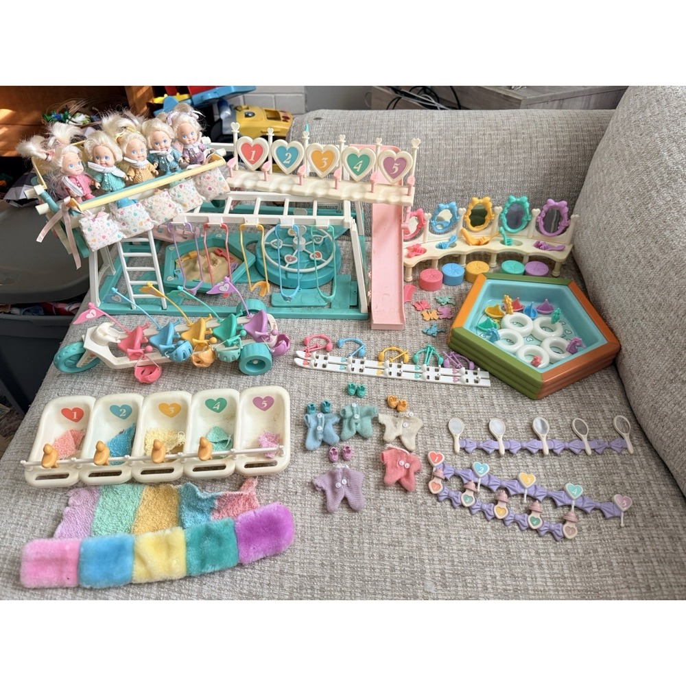 Tyco Quints Dolls & Playsets Large Lot 1990